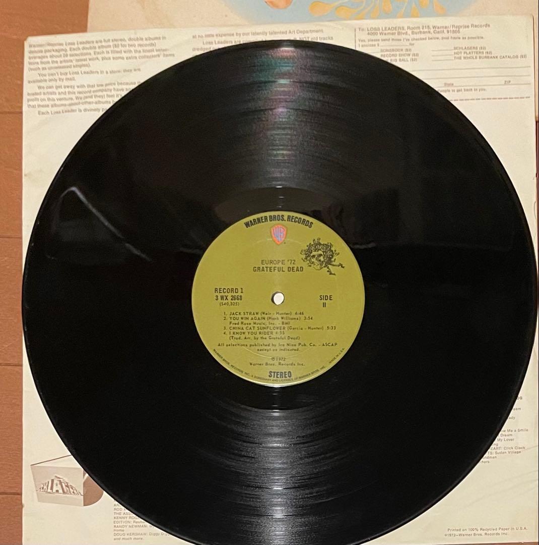 希少USオリジナルLP グレイトフルデッド　ヨーロッパ72