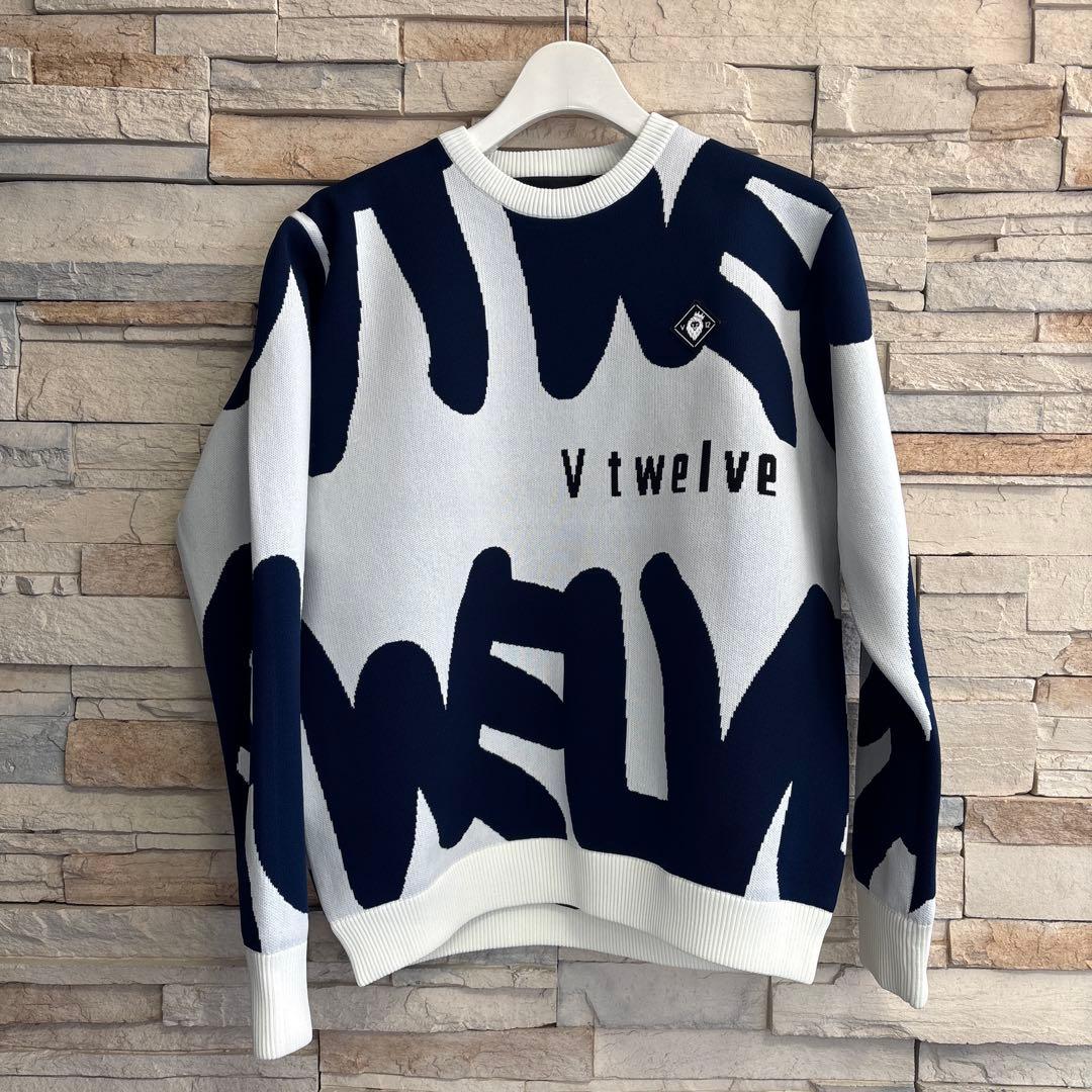V12 防風ニット　裏地付き　2025秋冬モデル　サイズM