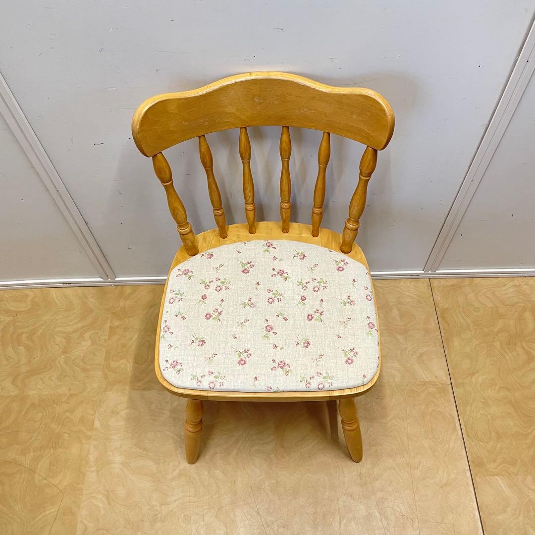 ミキモク ダイニングチェア③ ウィンザーチェア 椅子 チェア 北欧スタイル 花柄