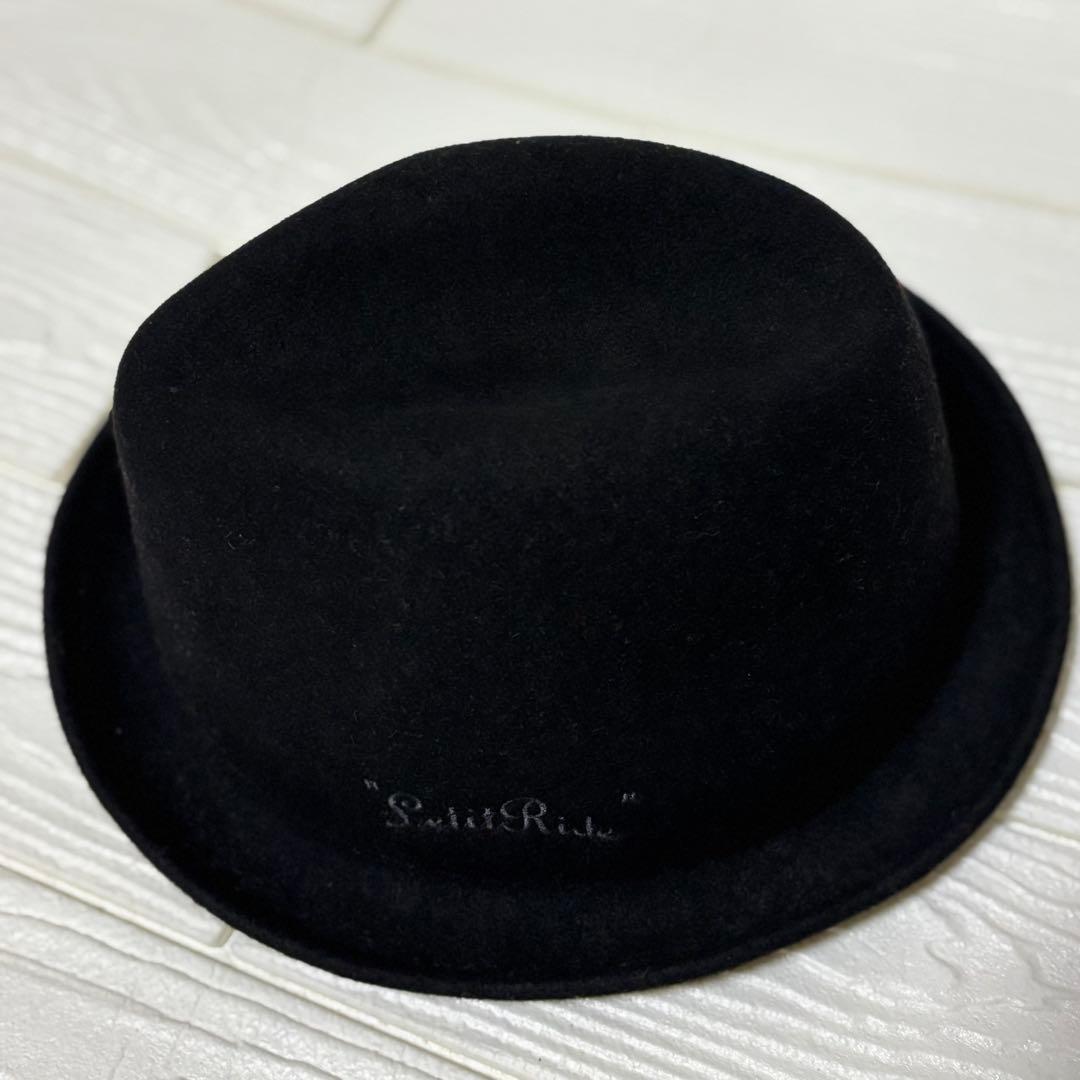 Let it Ride ウール中折れハット　ブラック　レットイットライド ハット