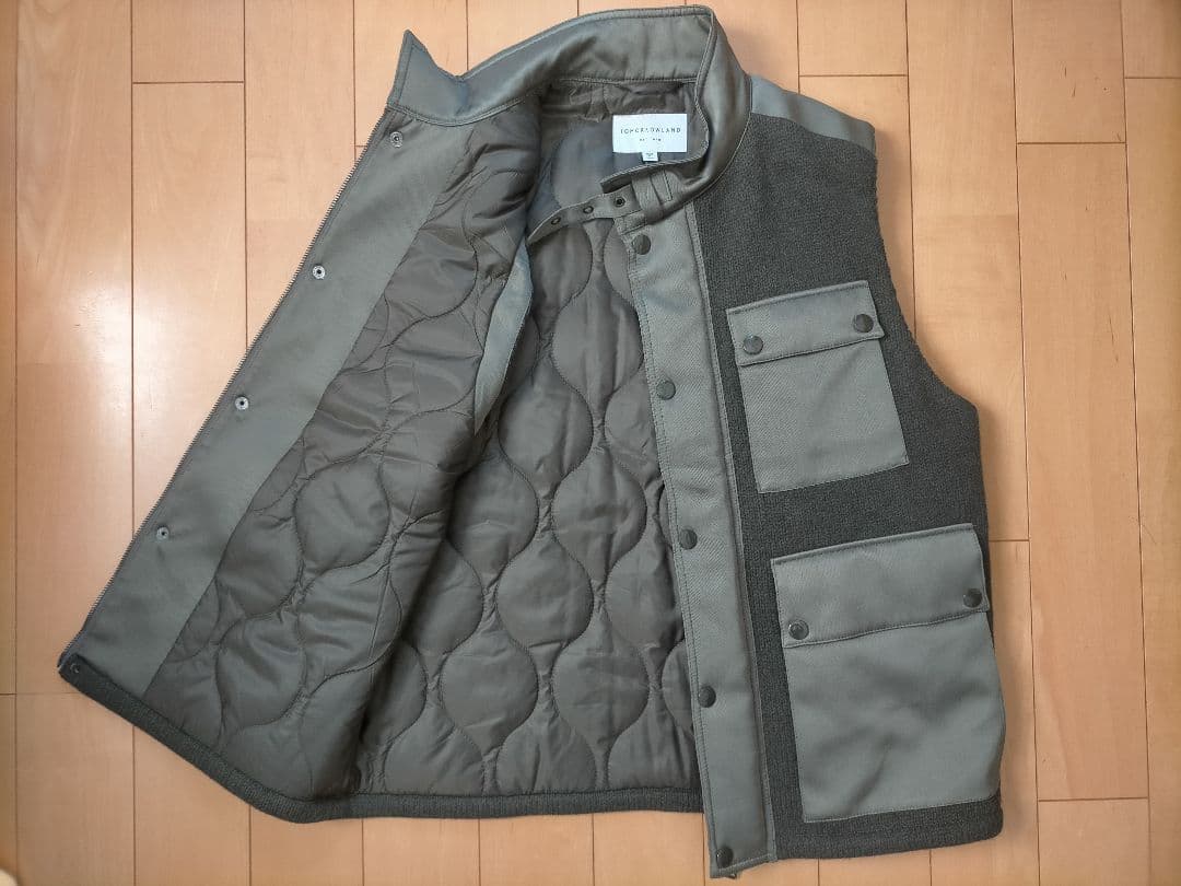 TOMORROWLAND カーキ キルティングベスト