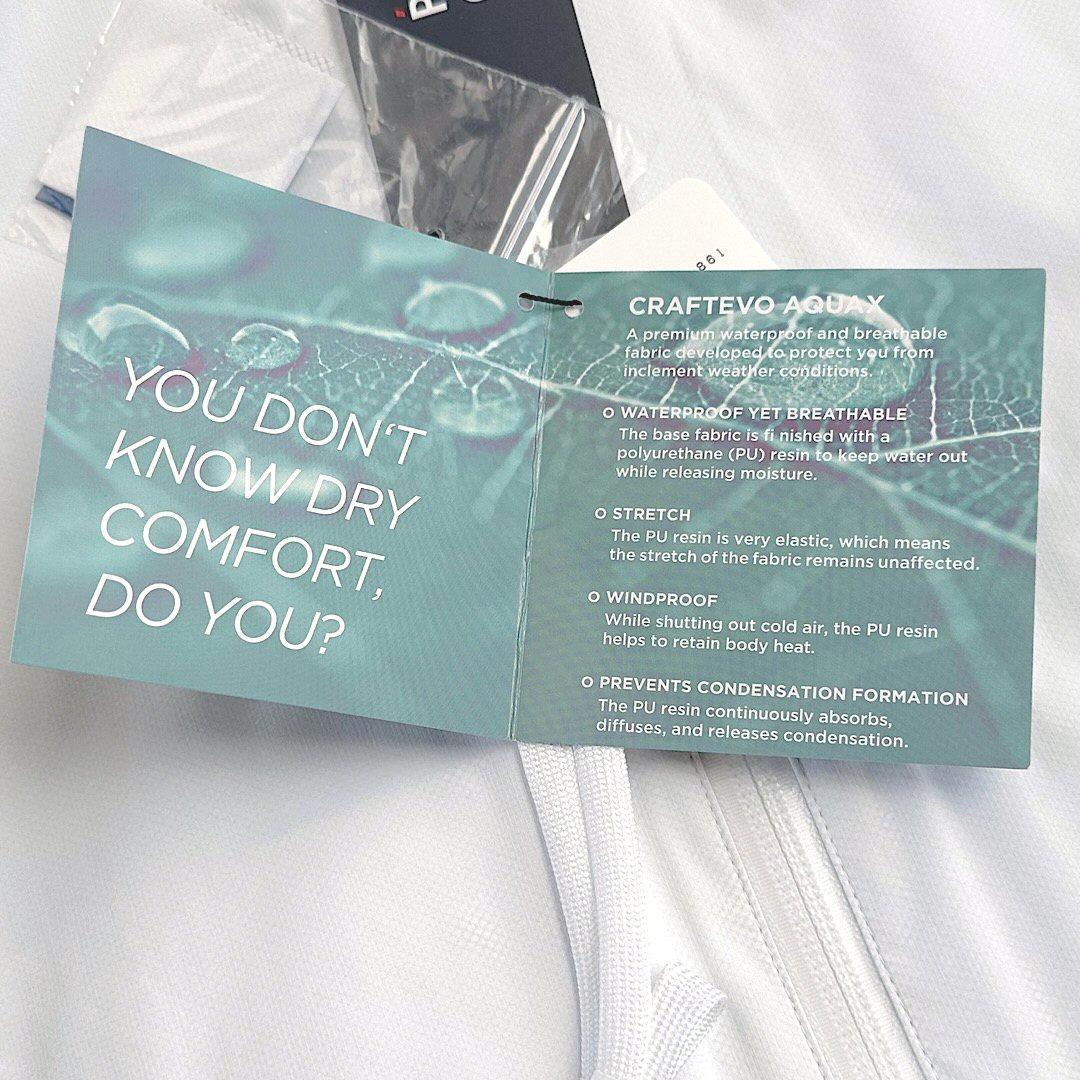 542　パーリーゲイツ ビックロゴレインワンピース定価44000円 白 2