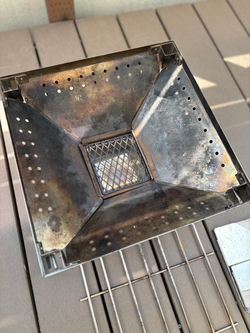 尾上製作所(ONOE) フォールディングファイアグリル　焚き火台　調理　キャンプ