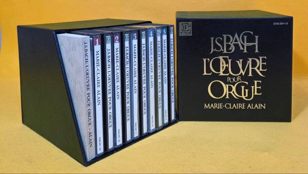 新品1986年製マリークレールアラン17CDBOXセット解説本バッハオルガン全集