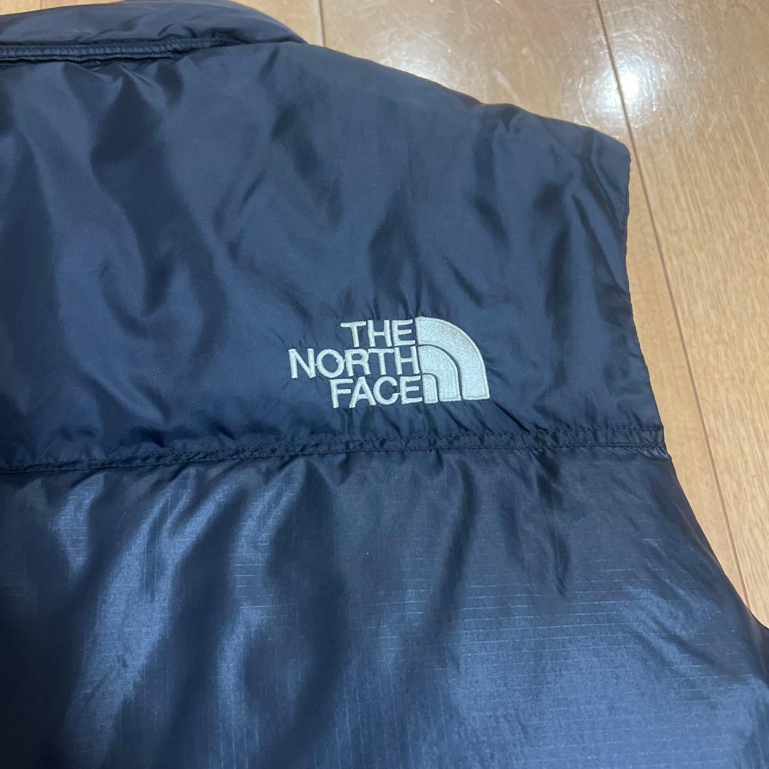 16時〜タイムセール　★クリーニング済★ノースフェイスダウンベストM フード付
