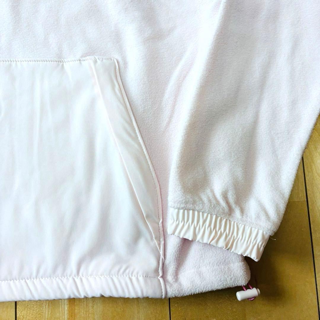 フリース パーカー　起毛　トップス　プルオーバー　ウォームアップ　スウェット