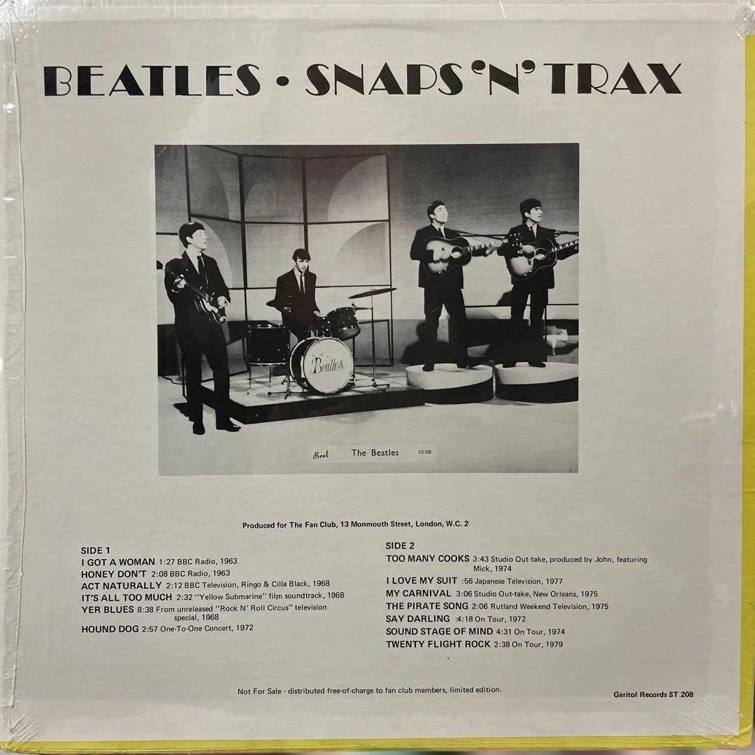 BEATLES ビートルズ　SNAP'N'TRAX シュリンク付　レアブート