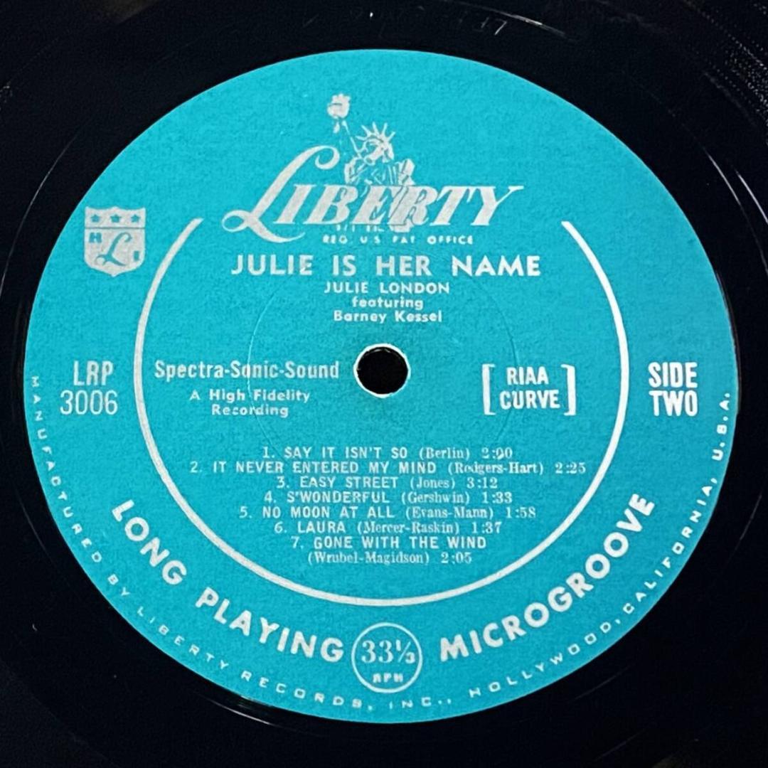 ★激レア！超美品【USオリジナル/MONO】『ジュリー・イズ・ハー・ネーム』