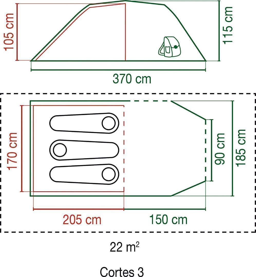 【新品】Coleman コールマン コルテス3 テント ブルー/グレー 3人用