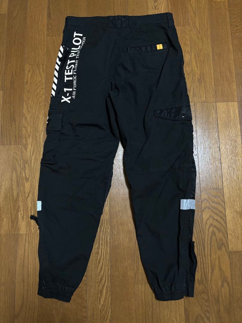 AVIREX HANGER アビレックス コンビネーション ヘリパンツ　黒　M