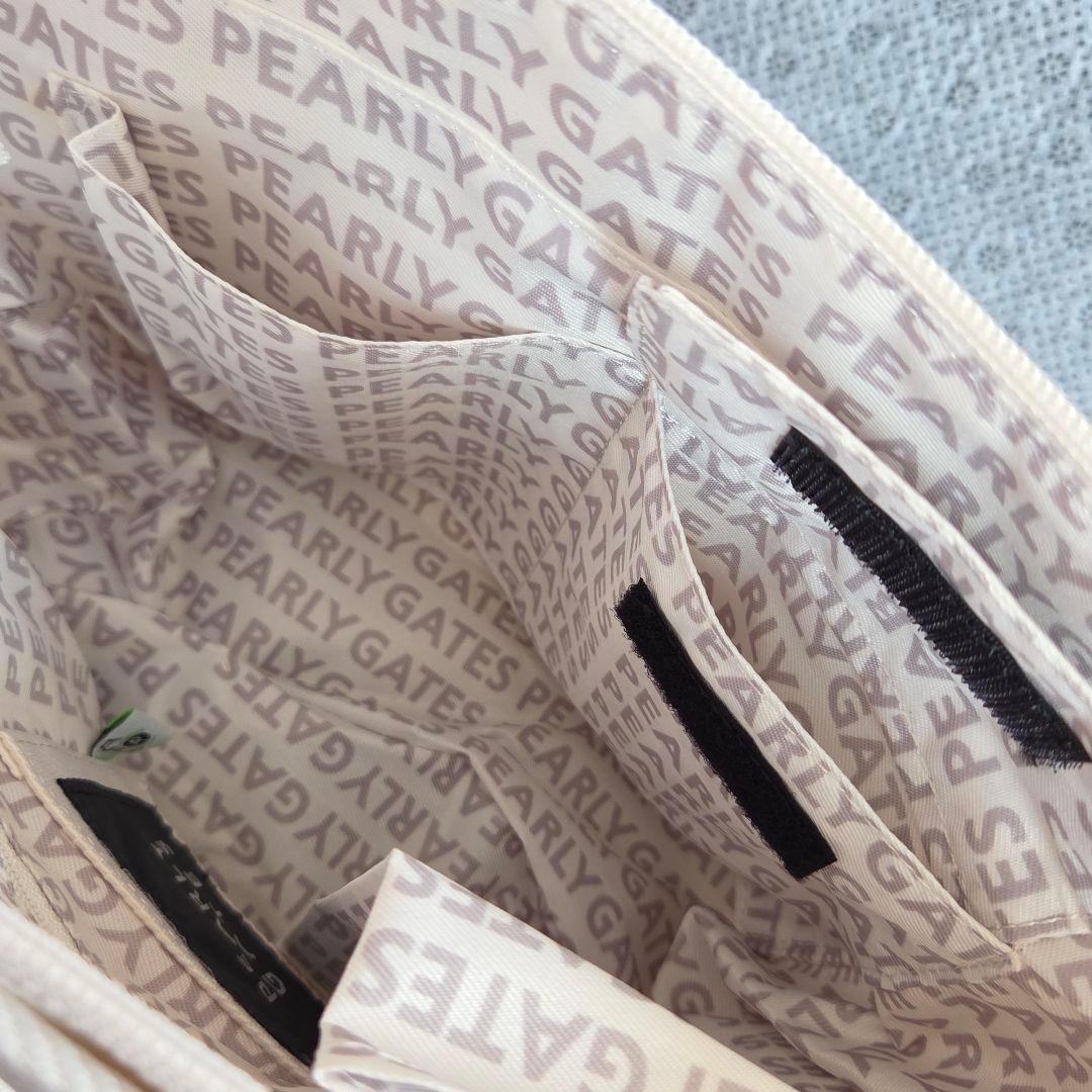 《美品》PEARLY GATES パーリーゲイツ ゴルフ カートバッグ ホワイト