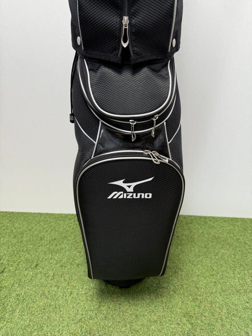 Mizuno キャディバッグ ゴルフ バッグ ブラック ケース