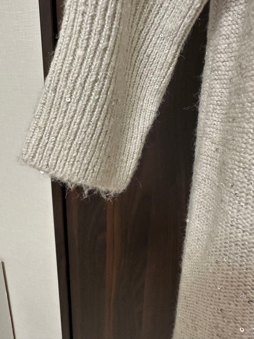 グレースコンチネンタル　スパンコールニットワンピース