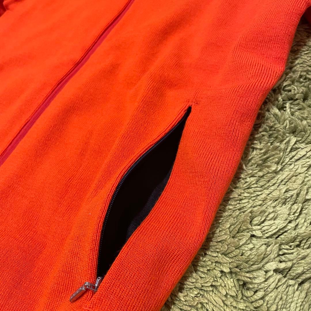 新品TaylorMade テーラーメイド ニットジャケット 防風 オレンジ M
