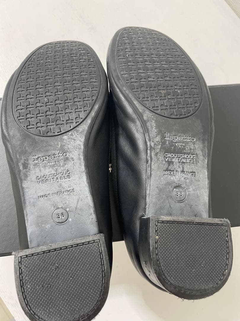 【USED】　レペット　カミーユバルコム　バレエシューズ　38 ヒール太め