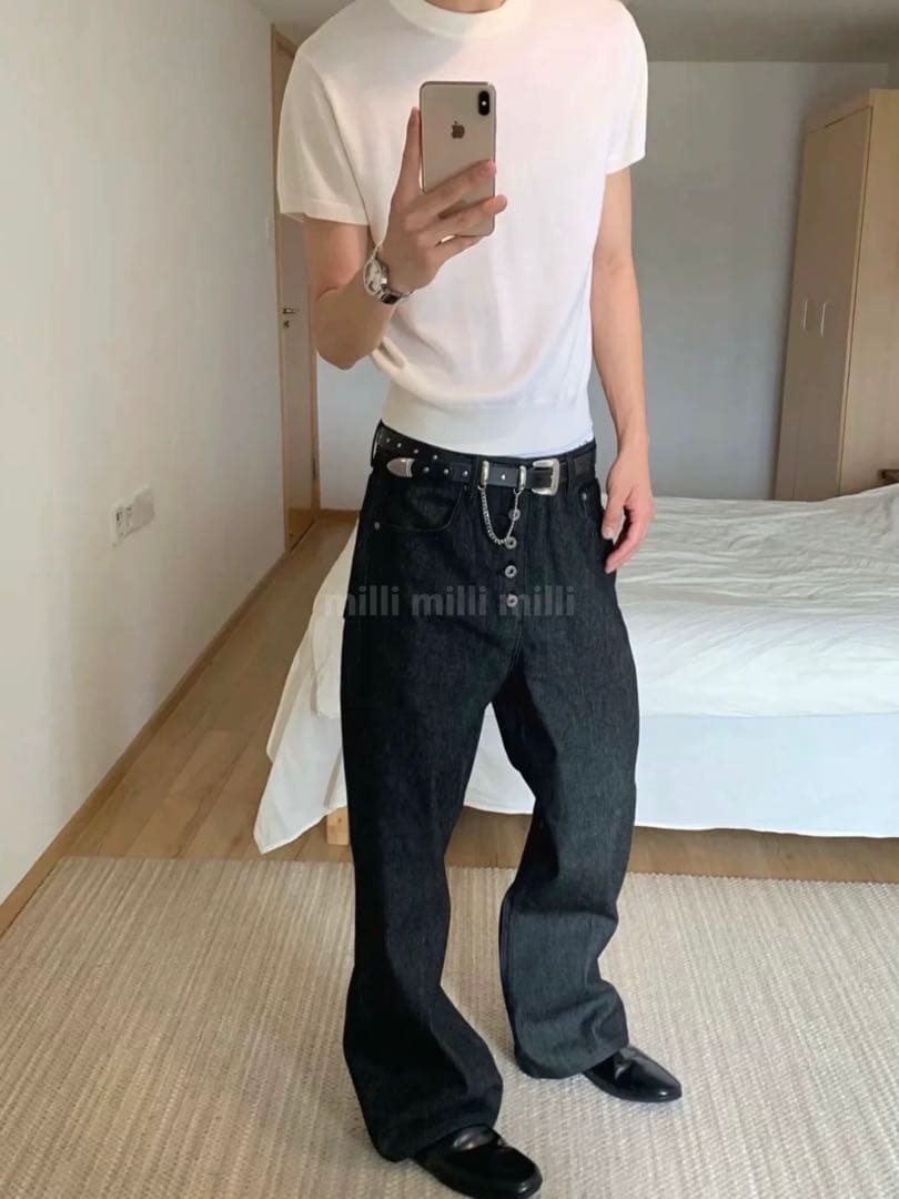 リジットデニム japanese loose fit