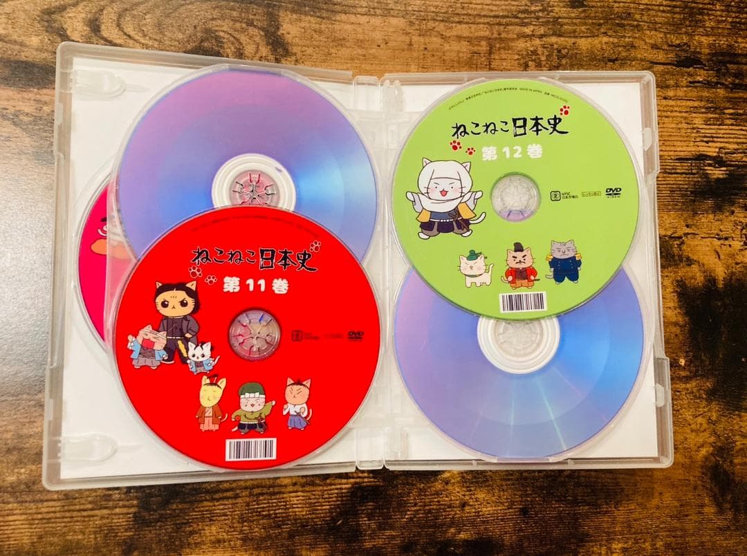 ねこねこ日本史　DVDーBOX １〜３巻セット　全５２話収録