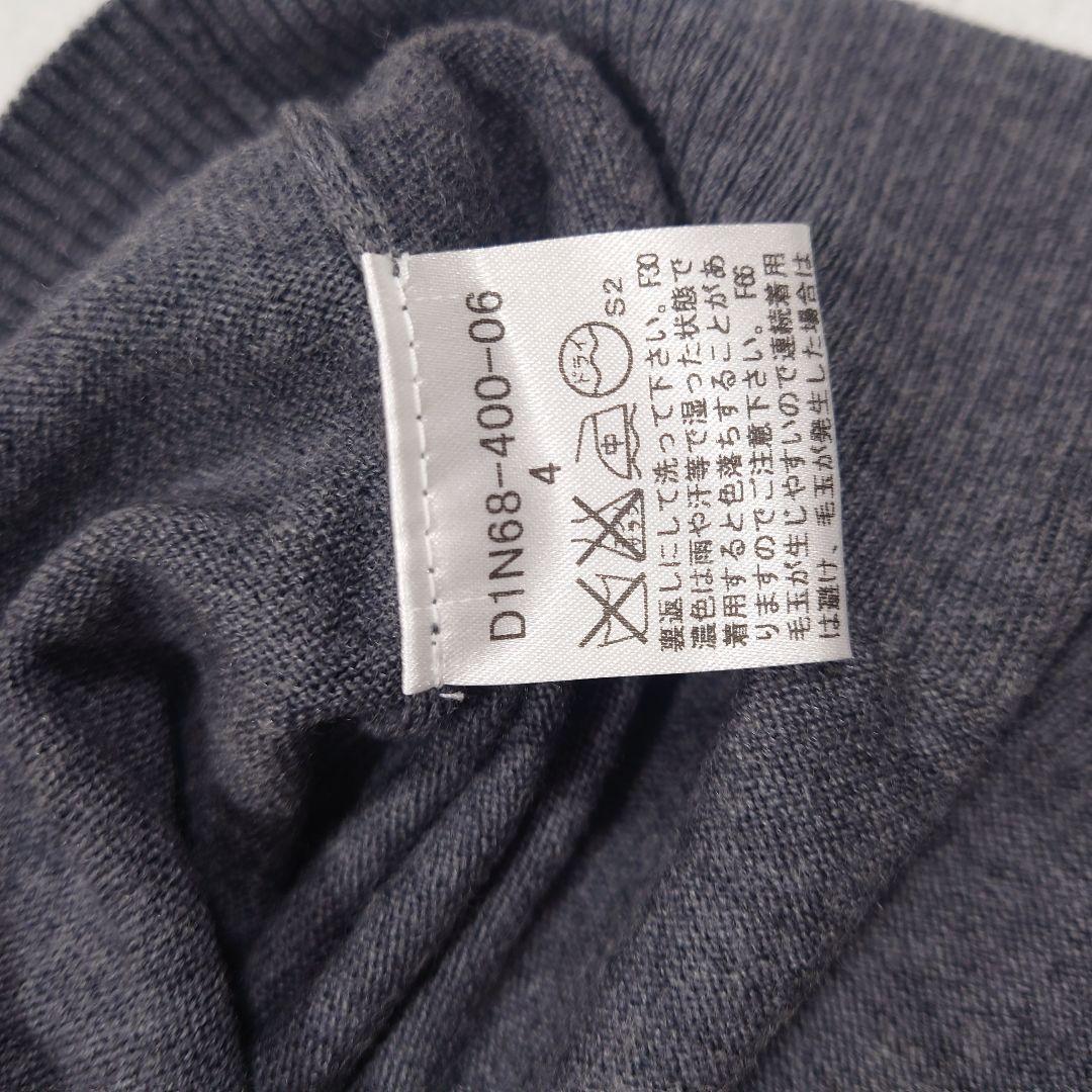 新品タグ付 バーバリーブラックレーベル 羊毛 Ｖネック 4 大きいサイズ