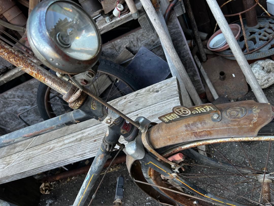 丸石自転車、昭和レトロ丸石自転車、レトロ運搬車、自転車運搬車、丸石自転車運搬車