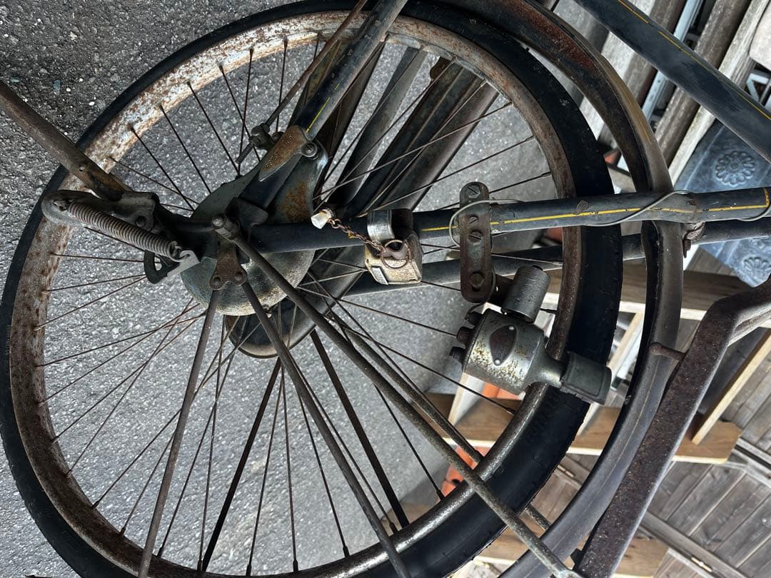 丸石自転車、昭和レトロ丸石自転車、レトロ運搬車、自転車運搬車、丸石自転車運搬車
