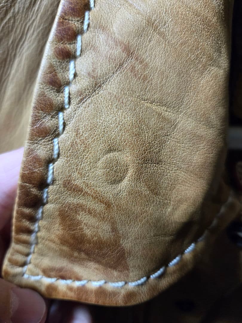 schott ショット ベージュ レザージャケット Mサイズ