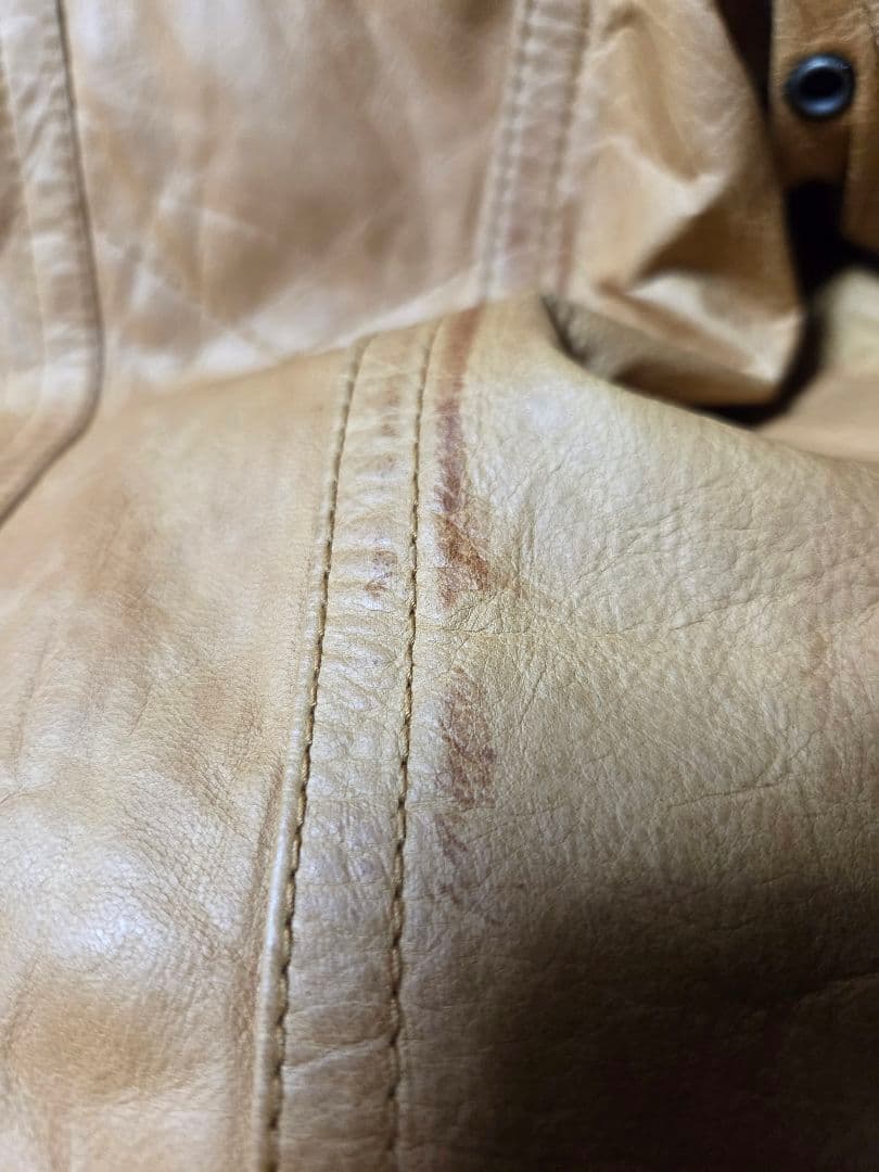 schott ショット ベージュ レザージャケット Mサイズ