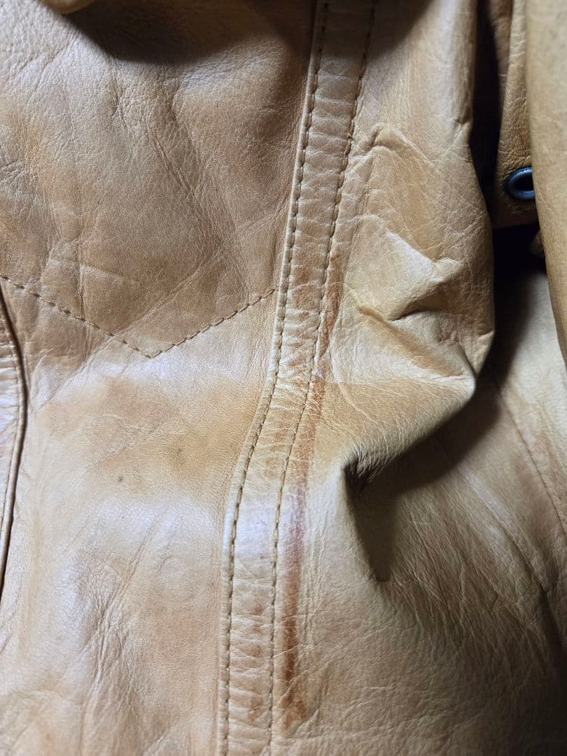 schott ショット ベージュ レザージャケット Mサイズ