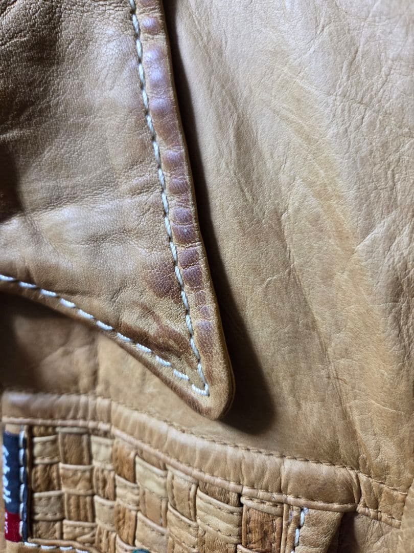 schott ショット ベージュ レザージャケット Mサイズ