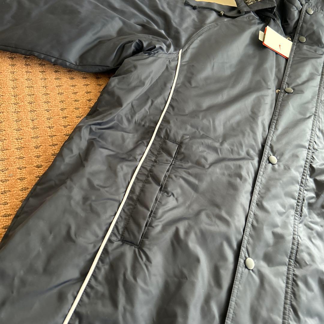 未使用タグ★NIKE 11000円 撥水 防寒 ベンチコート M 紺色 中綿ボア