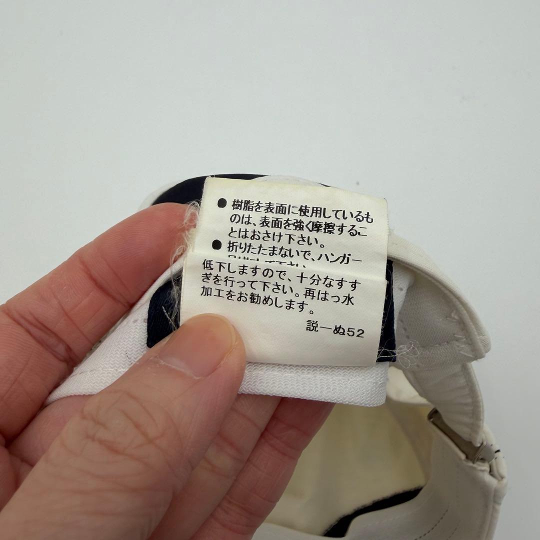 【BURBERRY GOLF】帽子 ロゴ刺繍 高級感 アイボリー ゴルフウェア