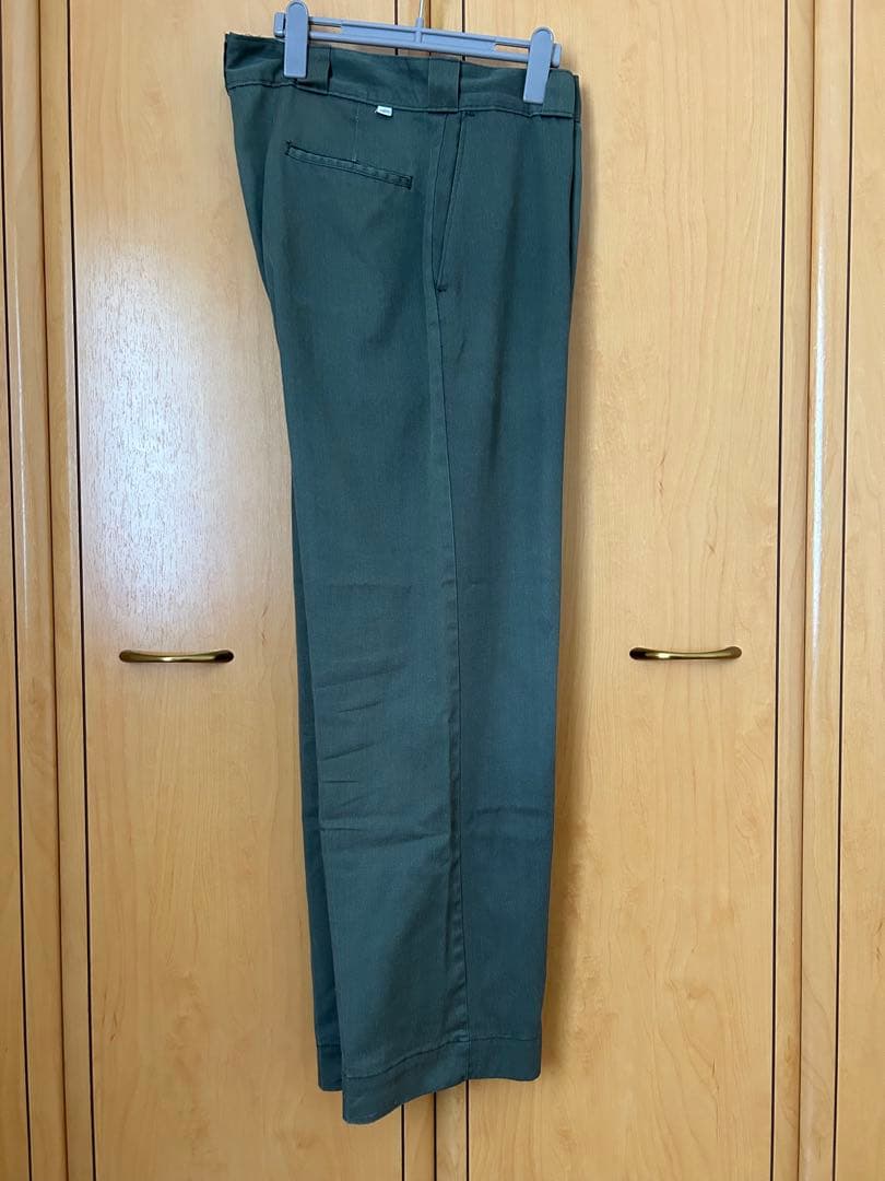 874 チビタグ アルミジップ　70s 80s オリーブ グリーン　ビンテージ