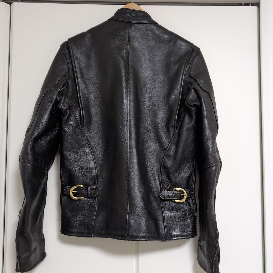 VANSON タイプB シングルライダース 34　ブラック　難あり