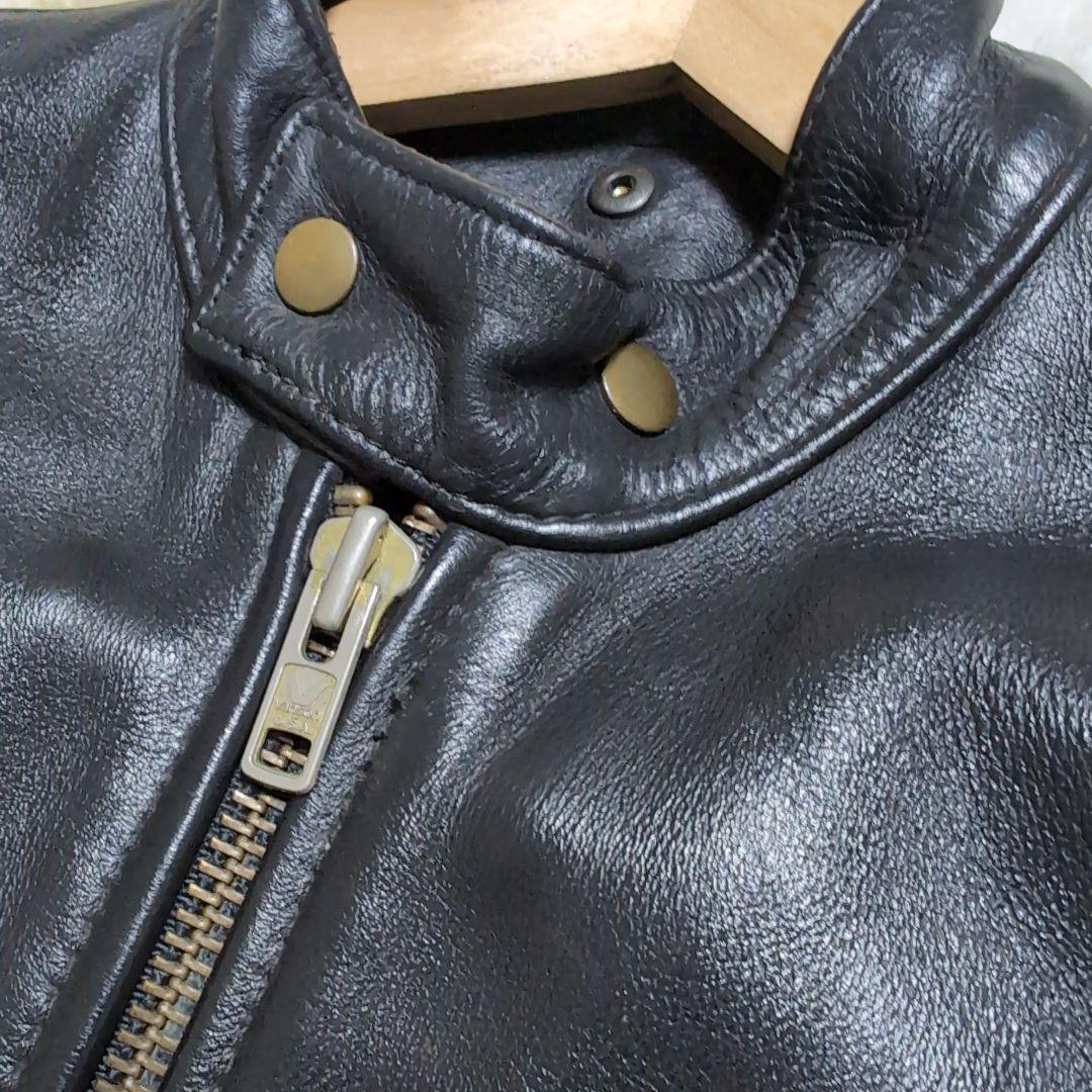 VANSON タイプB シングルライダース 34　ブラック　難あり