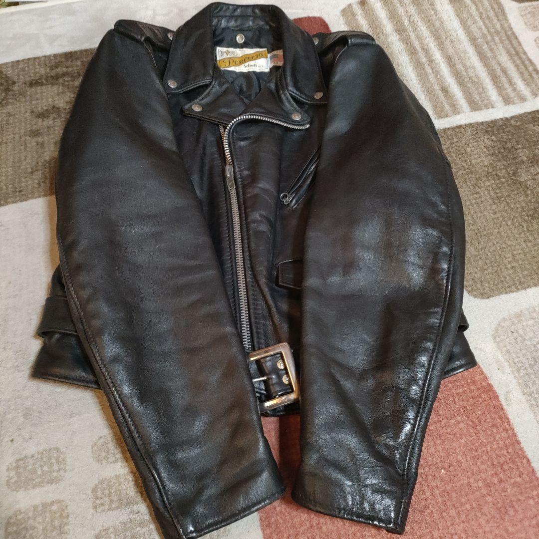 良品人気618Schottダブルライダースバイカータグ４０ダメでも対応有！