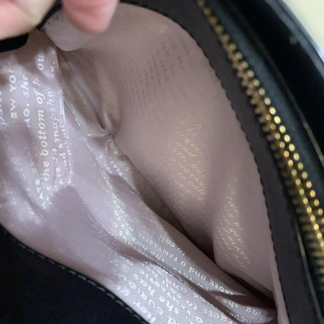 ケイトスペードハンドバッグ花柄中古品パスケース付き