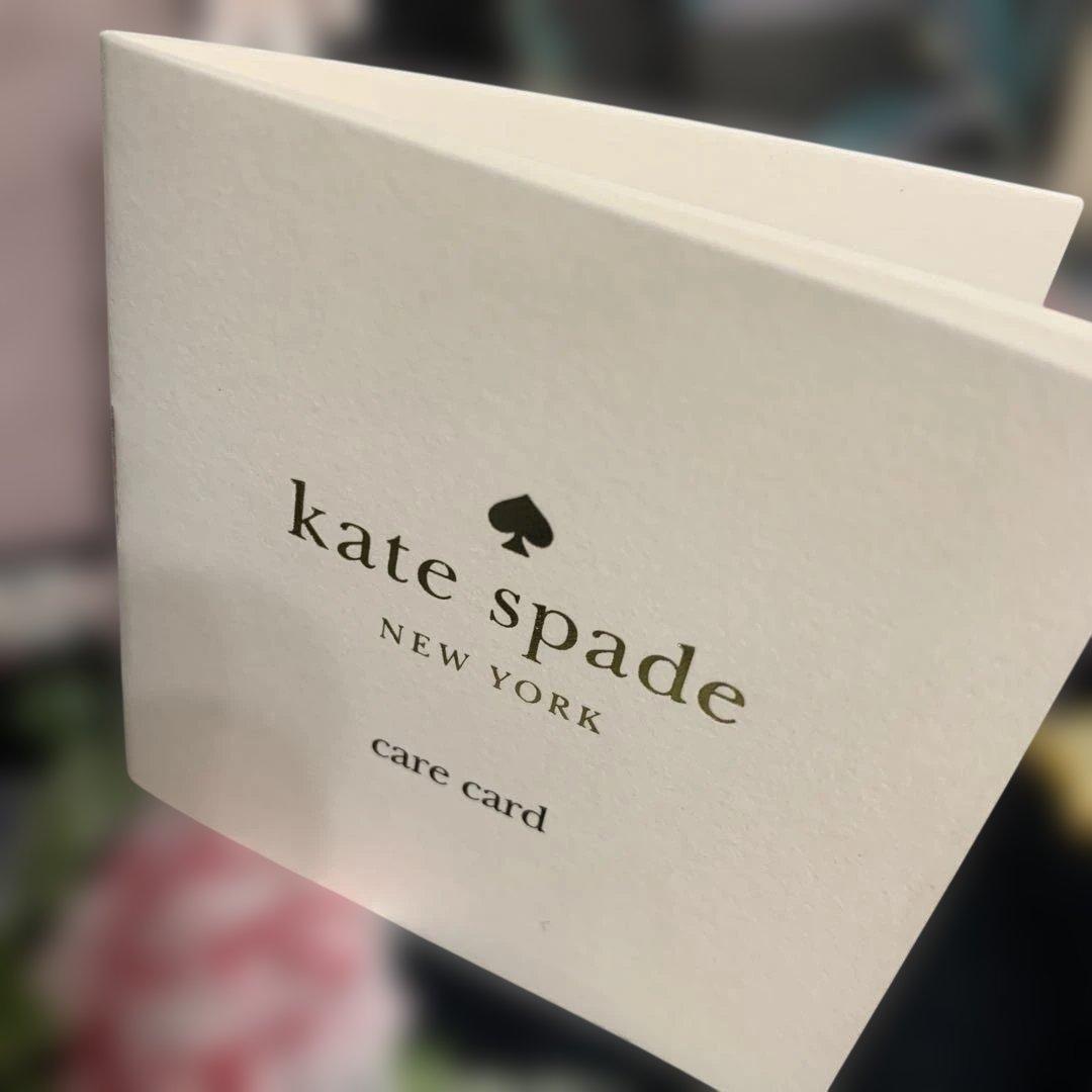 ケイトスペードハンドバッグ花柄中古品パスケース付き