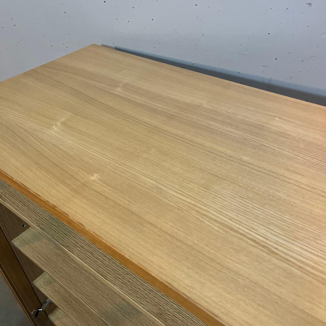 elecca ★無印 オーク材キャビネット・ガラス扉