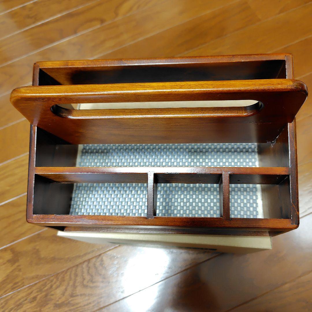 豊岡クラフト　リモコン整理箱、リモコンラック　マガジンラック、A4雑誌収納ラック