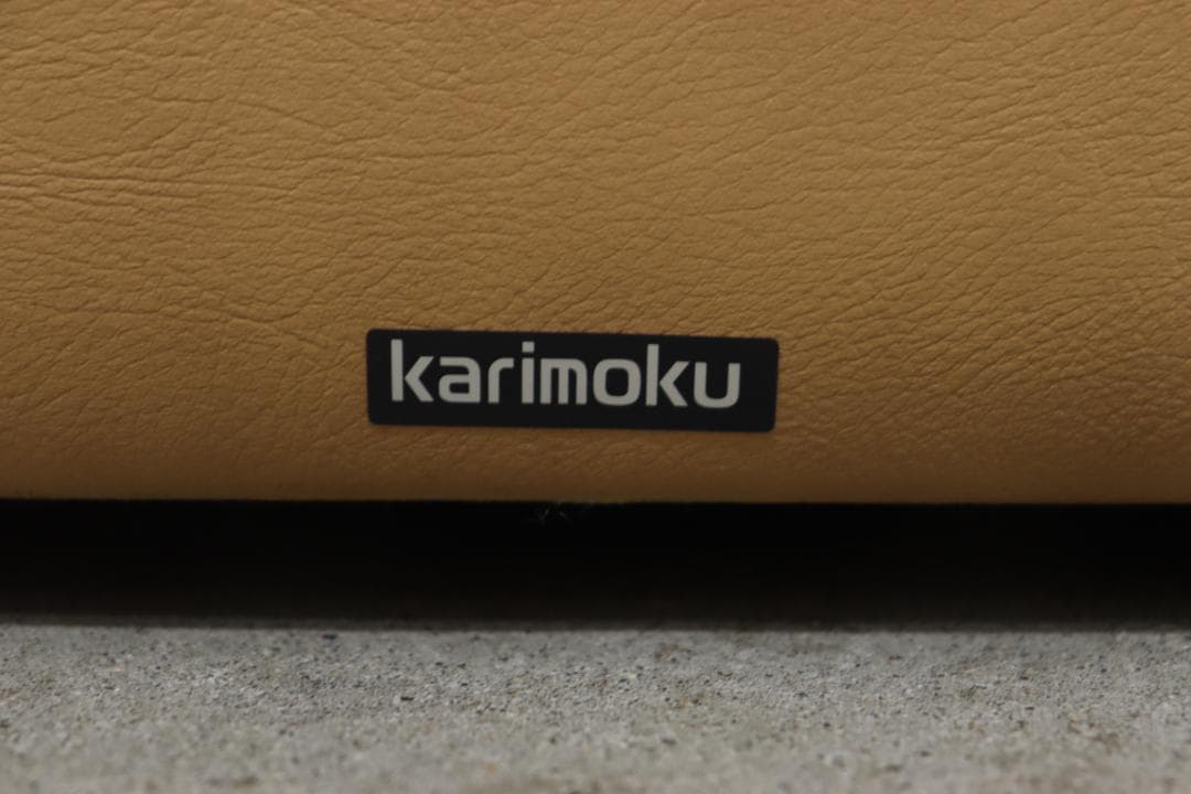 karimoku カリモク ZT73 本革 レザー 3P ソファ モダン