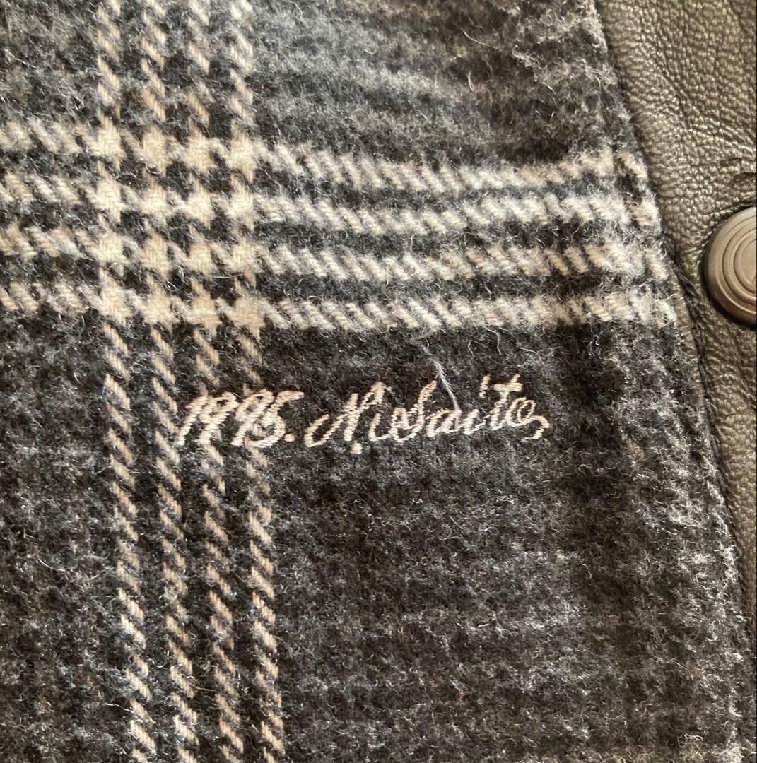 Francesco Smalto レザー ジャケット フランス