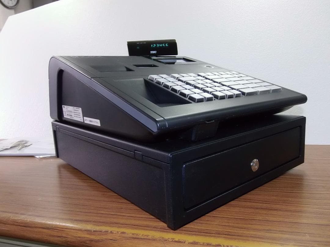 黒MA-700設定無料物販向10部門東芝テックインボイスレジスター2504201
