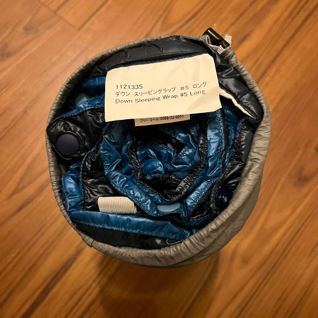 モンベル ダウン スリーピングラップ #5 ロング ネイビー