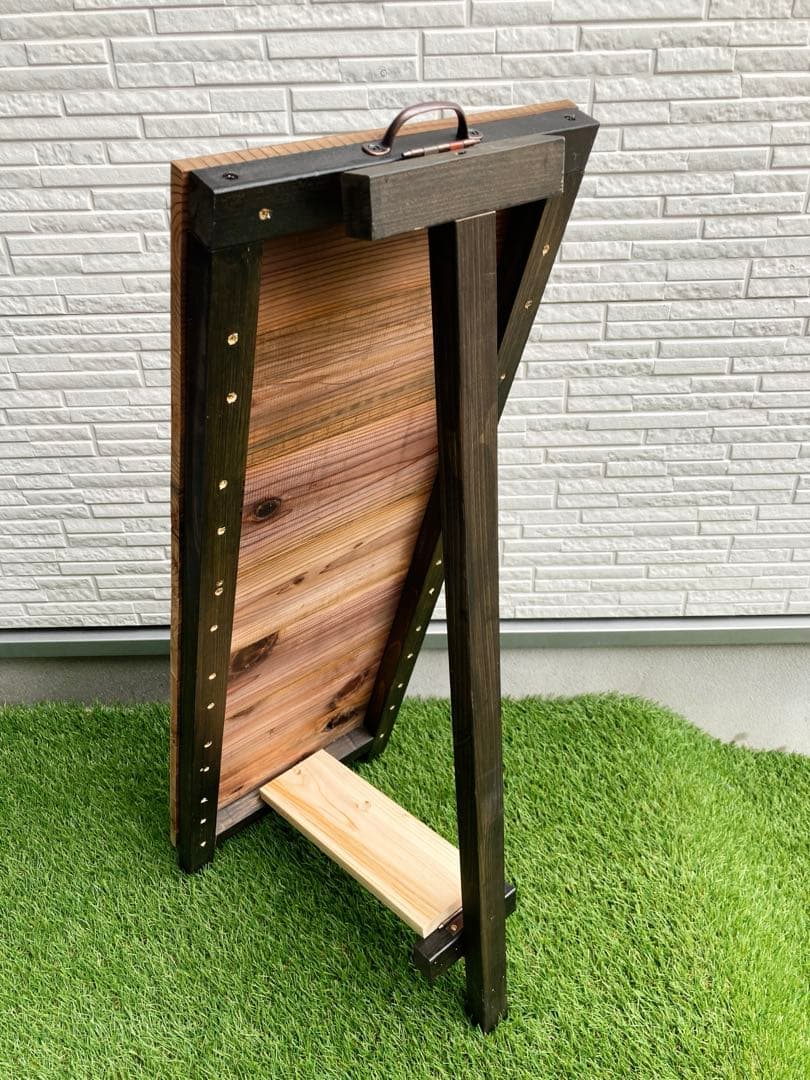 新作　Ａ型看板　ヴィンテージ　レトロ　大きいＷスリムＬＬ　木目綺麗　おまけ