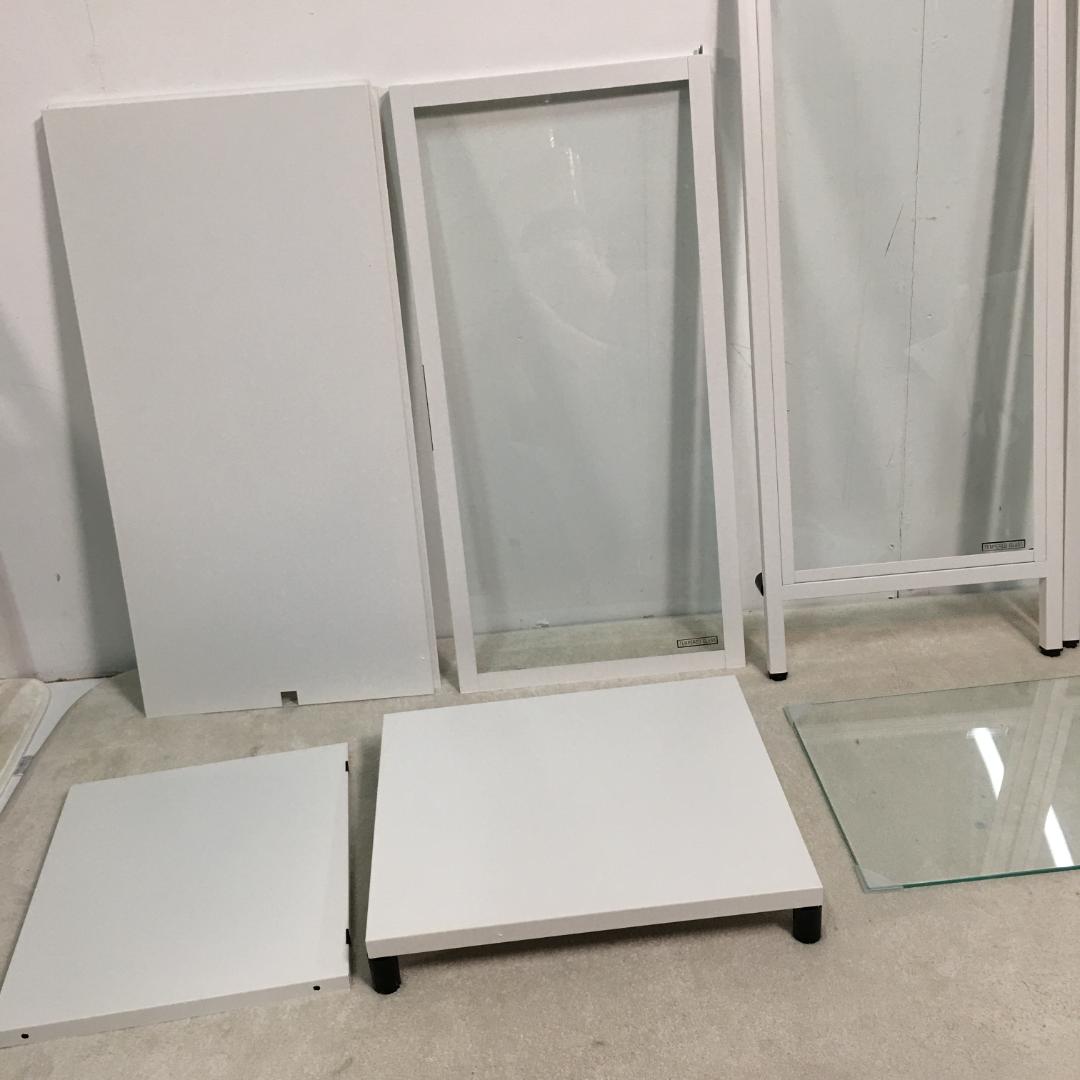 新品 ガラスディスプレイキャビネット コレクションケース 2段 1460-160