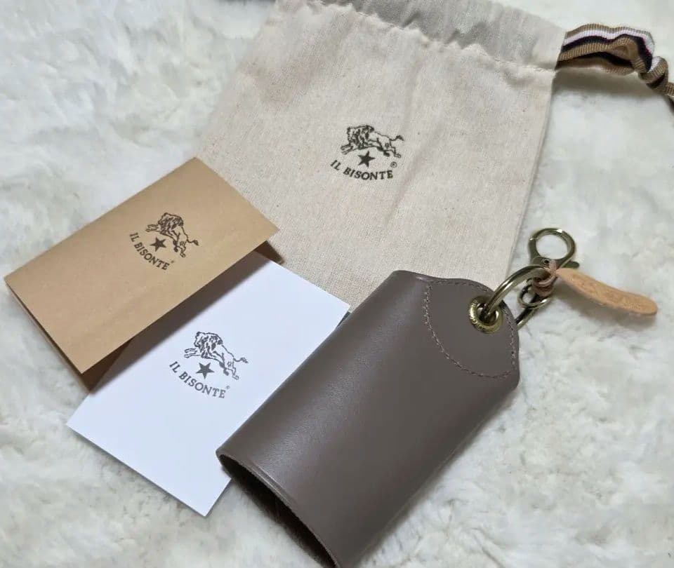 【新品未使用】イルビゾンテ IL BISONTE キーケース グレー