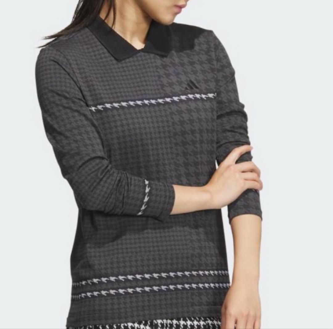 新品adidas ゴルフ　PRIMEKNIT襟付きニット　パンチングスカート