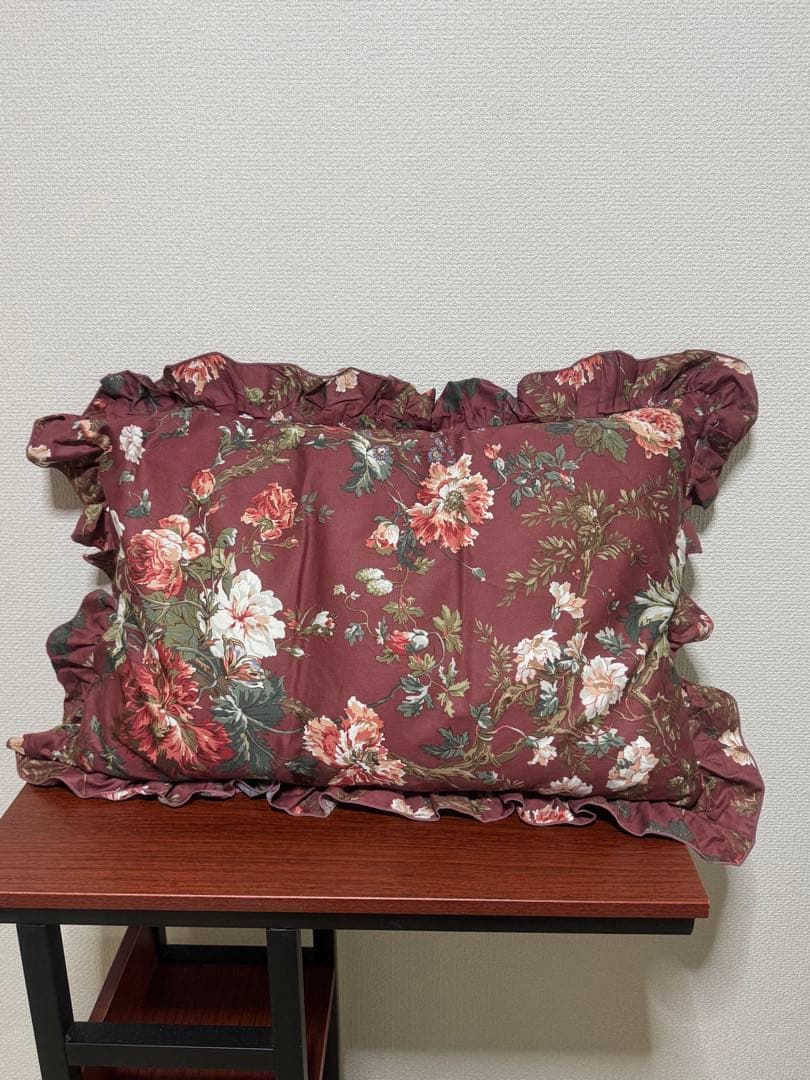 TAKEI 花柄 枕カバー＋枕 2セット まとめ売り コットン100%