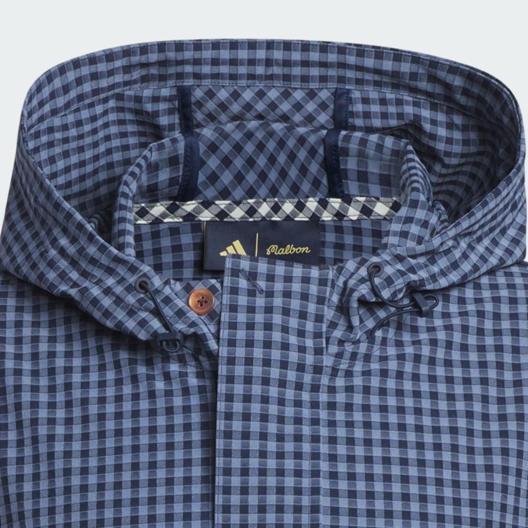 adidas × MALBON GOLF ギンガムチェックアノラックフーディー