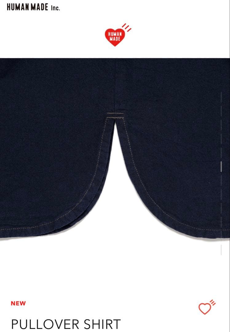 HUMAN MADE PULLOVER SHIRTプルオーバーシャツ Lサイズ