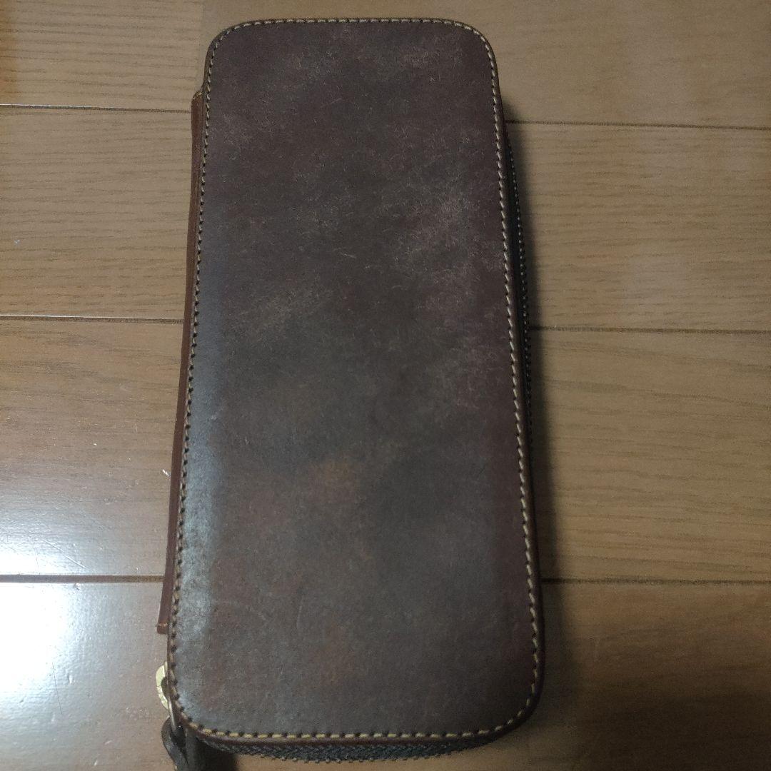 バハギアクラフト　ラウンドジップペンケース